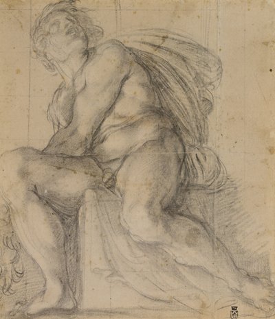 Studie für einen Ignudo von Annibale Carracci